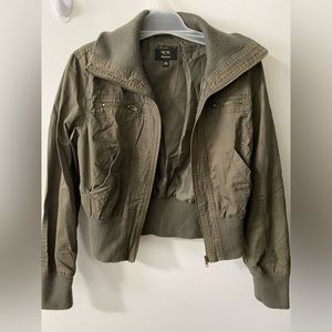 Cropped Bomber Jacket